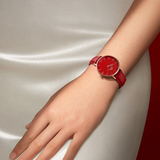 Daniel Wellington Petite Red Dial Red Leather Strap Watch For Women - DW00100405 Authentic Buy Shop Now