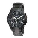 Fossil Grant Chronograph Black Dial Black Steel Strap Watch for Men - FS4832 Authentic Buy Shop Now