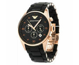 Emporio Armani Sportivo Black Dial Black Steel Strap Watch For Women - AR5906 Authentic Buy Shop Now