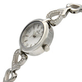 Bulova Crystals White Dial Silver Steel Strap Watch for Women - 96X114 Authentic Buy Shop Now