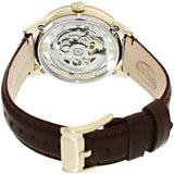 Fossil Townsman Automatic Skeleton Gold Dial Brown Leather Strap Watch for Men - ME3043 Authentic Buy Shop Now