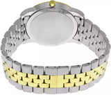Movado Museum Classic Black Dial Two Tone Steel Strap Watch For Men - 606899 Authentic Buy Shop Now