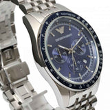 Emporio Armani Sportivo Chronograph Blue Stainless Steel Watch For Men - AR6072 Authentic Buy Shop Now