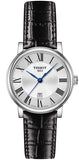 Tissot Carson Premium Silver Dial Black Leather Strap Watch For Men - T122.410.16.033.00 Authentic Buy Shop Now