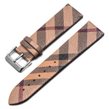 Burberry The City Silver Dial Brown Leather Strap Watch for Women - BU9025 Authentic Buy Shop Now