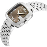 Gucci G-Gucci Brown Dial Silver Steel Strap Watch For Women - YA125413 Authentic Buy Shop Now
