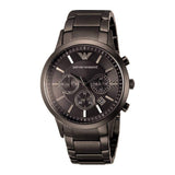 Emporio Armani Classic Chronograph Grey Dial Grey Steel Strap Watch For Men - AR2454 Authentic Buy Shop Now