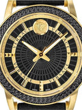 Versace Code Quartz Black Dial Black Leather Strap Watch For Men - VEPO00320 Authentic Buy Shop Now