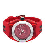 Gucci Sync XXL Quartz Red Dial Red Rubber Strap Unisex Watch - YA137103 Authentic Buy Shop Now