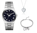 Michael Kors Channing Midnight Blue Dial Silver Steel Strap Watch for Women - MK6113 Authentic Buy Shop Now