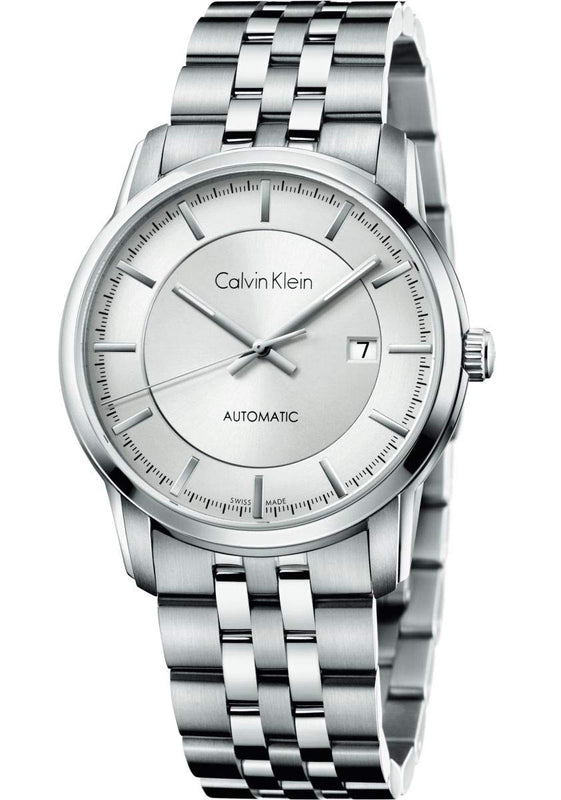Calvin Klein Infinity Automatic Silver Dial Silver Steel Strap Watch for Men - K5S34146 Authentic Buy Shop Now