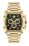 Versace Dominus Chronograph Black Dial Gold Steel Strap Watch For Men - VE6H00523 Authentic Buy Shop Now