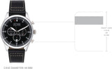Hugo Boss Pioneer Chronograph Black Dial Black Leather Strap Watch For Men - 1513708 Authentic Buy Shop Now