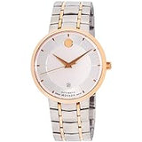Movado 1881 Automatic Silver Dial Two Tone Steel Strap Watch For Men - 607063 Authentic Buy Shop Now
