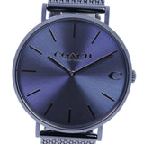 Coach Charles Blue Dial Blue Mesh Bracelet Watch for Men - 14602146 Authentic Buy Shop Now