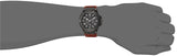 Guess Rigor Analog Black Dial Brown Leather Strap Watch For Men - W0040G8 Authentic Buy Shop Now