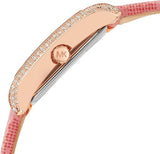 Michael Kors Emery Quartz Diamonds Red Dial Pink Leather Strap Watch For Women - MK2966 Authentic Buy Shop Now