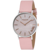 Coach Perry Mother of Pearl Pink Dial Pink Leather Strap Watch for Women - 14503244 Authentic Buy Shop Now