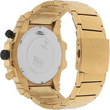 Guess Atlas Chronograph Gold Dial Gold Steel Strap Watch For Men - W0668G4 Authentic Buy Shop Now