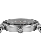 Versace Greca Sport Quartz Black Dial Black Leather Strap Watch For Men - VEZ300221 Authentic Buy Shop Now