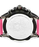 Versace Icon Active Chronograph Quartz Black Dial Pink Rubber Strap Watch For Men - VEZ700221 Authentic Buy Shop Now