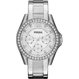 Fossil Riley Multifunction Silver Dial Silver Steel Strap Watch for Women - ES3202 Authentic Buy Shop Now