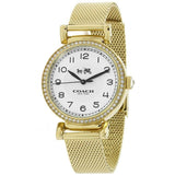 Coach Madison White Dial Gold Mesh Bracelet Watch for Women - 14502652 Authentic Buy Shop Now