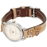 Coach Perry White Dial Brown Floral Leather Strap Watch for Women - 14502873 Authentic Buy Shop Now