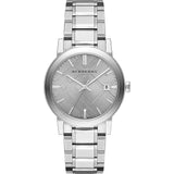 Burberry The City Silver Dial Silver Steel Strap Watch for Women - BU9035 Authentic Buy Shop Now