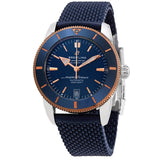 Breitling Superocean Heritage B20 Automatic 42 Blue Dial Blue Mesh Bracelet Watch for Men - UB2010161C1S1 Authentic Buy Shop Now