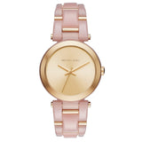 Michael Kors Delray Rose Gold Dial Pink Steel Strap Watch for Women - MK4316 Authentic Buy Shop Now
