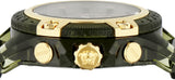 Versace Icon Active Chronograph Gold Dial Black Silicone Strap Watch For Men - VEZ700321 Authentic Buy Shop Now