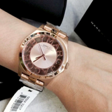 Marc Jacobs Henry Rose Gold Dial Rose Gold Steel Strap Watch for Women - MBM3207 Authentic Buy Shop Now