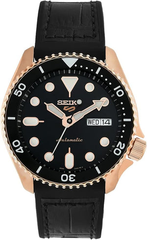Seiko 5 Sport SKX Automatic Black Dial Black Silicone Strap Watch For Men - SRPD76K1 Authentic Buy Shop Now
