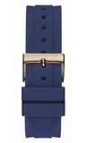 Guess Eclipse White Dial Blue Rubber Strap Watch for Women - GW0315L2 Authentic Buy Shop Now