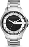 Armani Exchange Hampton Chronograph Black Dial Silver Steel Strap Watch For Men - AX2179 Authentic Buy Shop Now