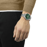 Tissot Chrono XL Classic Green Dial Silver Steel Strap Watch for Men - T116.617.11.092.00 Authentic Buy Shop Now