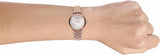 Emporio Armani Gianni T Bar Quartz Mother of Pearl Dial Rose Gold Steel Strap Watch For Women - AR11385 Authentic Buy Shop Now