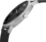 Emporio Armani Kappa Analog Quartz Black Dial Black Leather Strap Watch For Men - AR11013 Authentic Buy Shop Now
