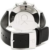 Calvin Klein Post Minimal White Dial Black Leather Strap Watch for Men - K7627120 Authentic Buy Shop Now