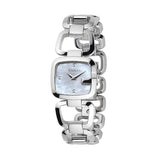 Gucci G Gucci Diamonds Mother of Pearl Dial Silver Steel Strap Watch For Women - YA125502 Authentic Buy Shop Now