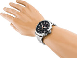 Tommy Hilfiger Briggs Chronograph Black Dial Silver Steel Strap Watch for Men - 1791422 Authentic Buy Shop Now