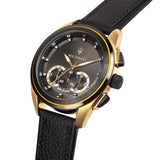 Maserati Traguardo Chronograph Black Dial Black Leather Strap Watch For Men - R8871612033 Authentic Buy Shop Now