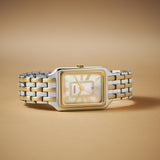 Fossil Raquel Three Hand Mother of Pearl Dial Two Tone Steel Strap Watch For Women - ES5305 Authentic Buy Shop Now