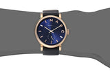 Marc Jacobs Baker Navy Blue Dial Navy Blue Leather Strap Watch for Women - MBM1329 Authentic Buy Shop Now