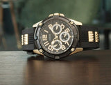 Guess Delta Black Dial Black Rubber Strap Watch for Men - GW0051G2 Authentic Buy Shop Now