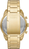 Fossil Bronson Chronograph Black Dial Gold Steel Strap Watch for Men - FS5877 Authentic Buy Shop Now