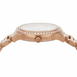Michael Kors Sage Three-Hand Mother of Pearl White Dial Rose Gold Steel Strap Watch for Women - MK4806 Authentic Buy Shop Now