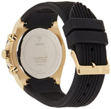 Guess Athena Gold Dial Black Rubber Strap Watch For Women - GW0030L2 Authentic Buy Shop Now