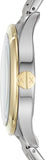 Armani Exchange Nico Analog Black Dial Two Tone Steel Strap Watch For Men - AX2336 Authentic Buy Shop Now